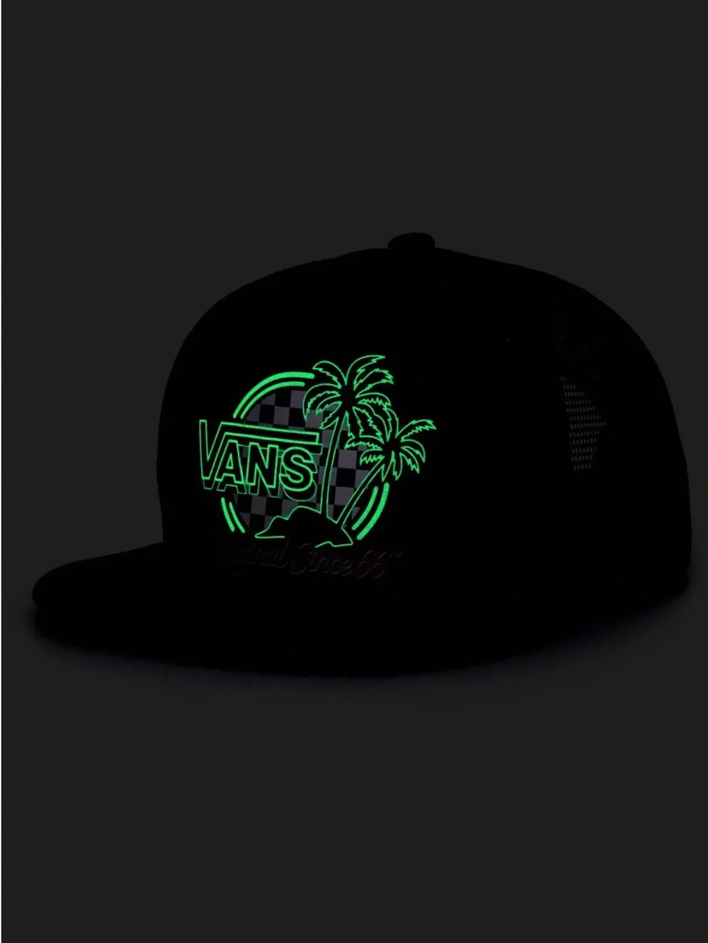 Vans Youth Dual Palm Evo Logo Trucker Hat.